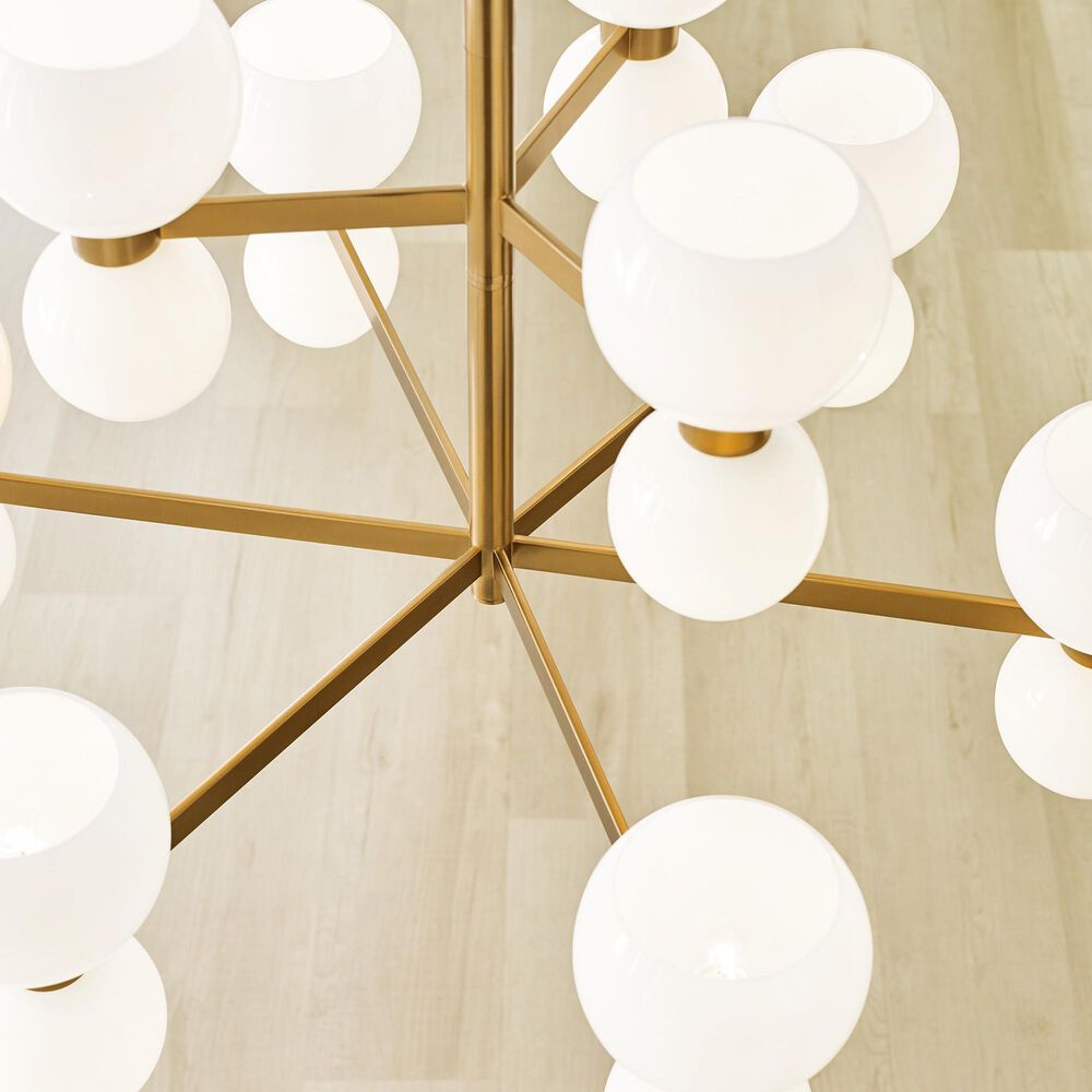 Visual Comfort &amp; Co. Londyn Medium Chandelier in Burnished Brass, , large