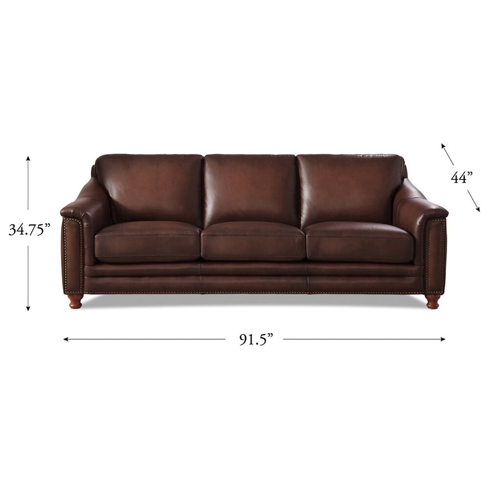 Hydeline Belfast 4-Piece Stationary Living Room Set in Caramel Brown, , large