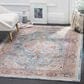 Safavieh Aria 8" x 10" Blue and Orange Area Rug, , large