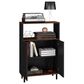 Dayton Mosholu 3-Shelf Accent Cabinet in Black/Nut Brown, , large