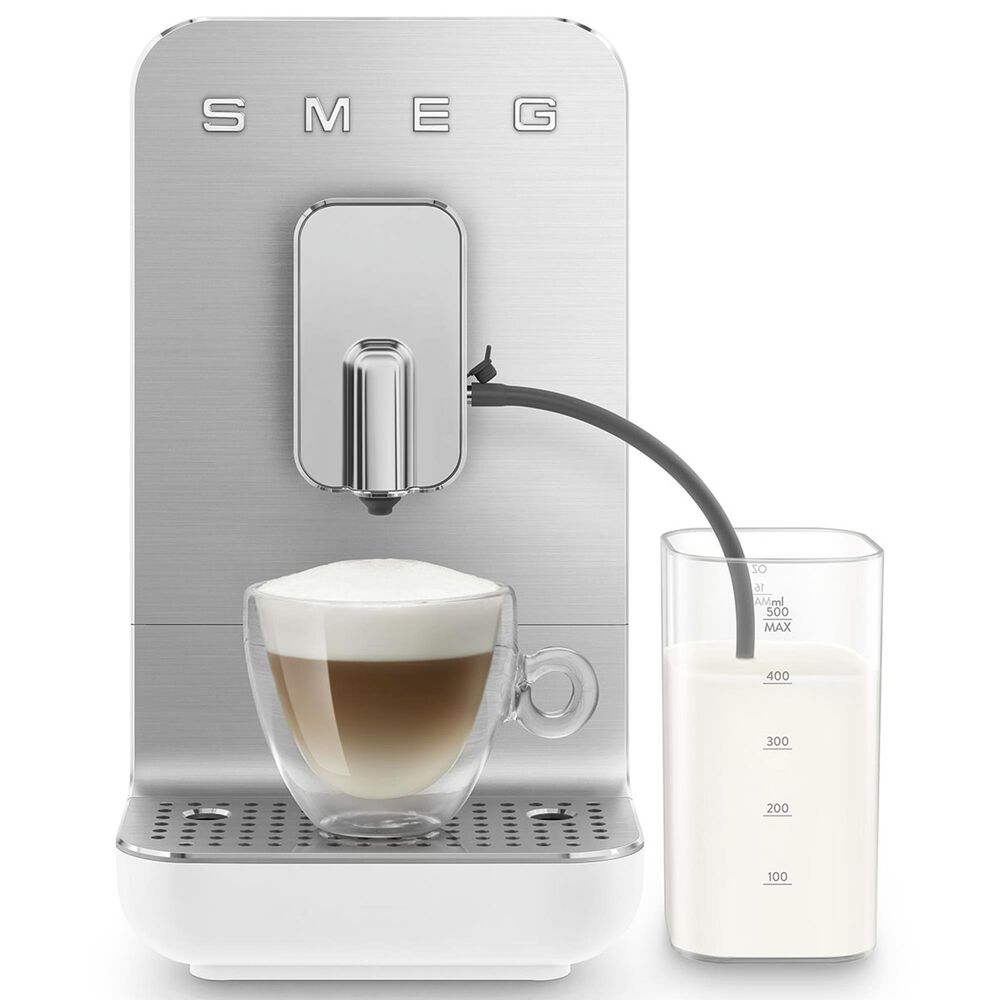 SMEG 47 Oz Automatic Coffee Machine in Matte White, , large