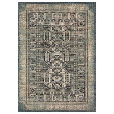 Karastan Estate Bleinhem 2" x 3" Blue and Grey Area Rug, , large