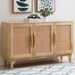 Linon Home Decor Janie 3-Door Cabinet in Natural, , large
