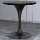 Leisuremod LeisureMod Verve Collection 27 Round Dining Table, Black Base with Black MDF Top, , large