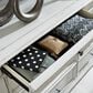 Ashley Kanwyn 4 Piece King Bedroom Set in Distressed Whitewash, , large