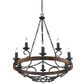 Golden Lighting Madera 9-Light Chandelier in Black, , large