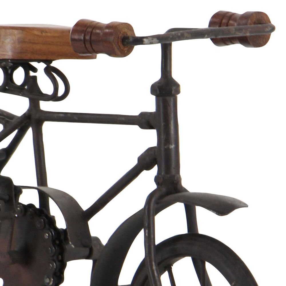 Maple and Jade Bicycle Sculptures in Black and Dark Brown &#40;Set of 2&#41;, , large