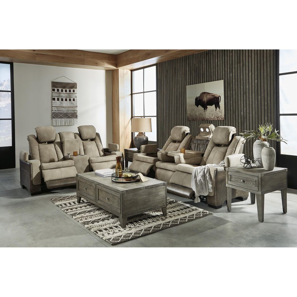 Ashley Next-Gen DuraPella Power Reclining Sofa in Sand, , large