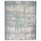 Nourison Rush 10" x 14" Ivory and Blue Area Rug, , large