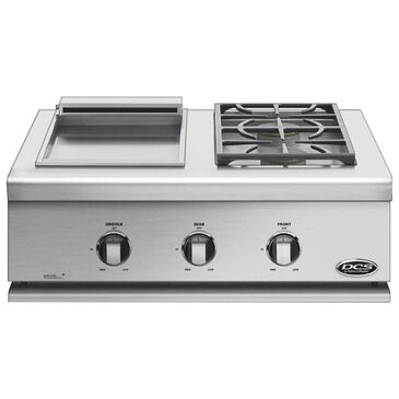 DCS Liberty 30" Side Burner and Griddle Unit in Stainless Steel, , large