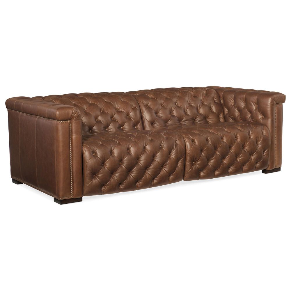 Hooker Furniture Savion Power Reclining Sofa with Power in Saddlebag Lodge, , large
