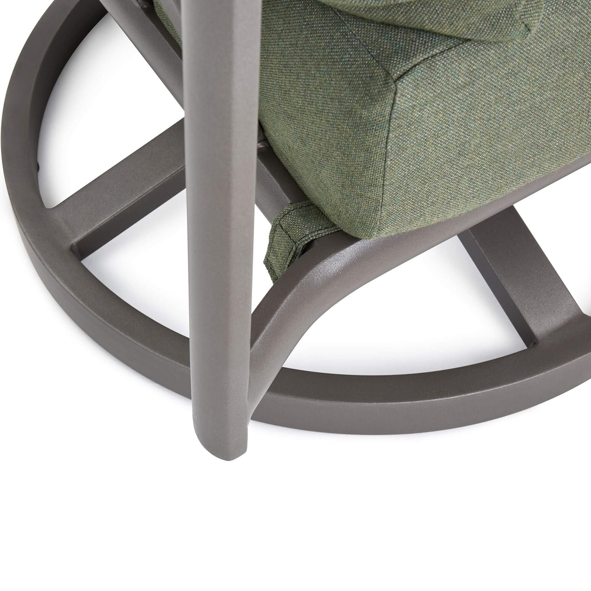 Winston Aspen Cushion High Back Swivel Rocker Lounge Chair in Idol