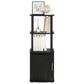 HOMLUX 2-Tier Standing Bookshelf with Storage Cabinet in Blackwood and Black, , large