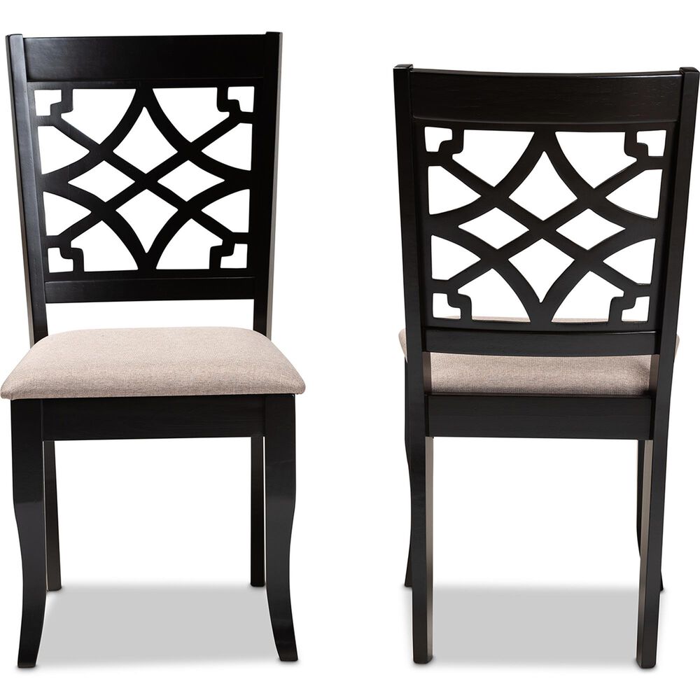 Baxton Studio Mael Side Chair in Espresso Brown (Set of 2), , large