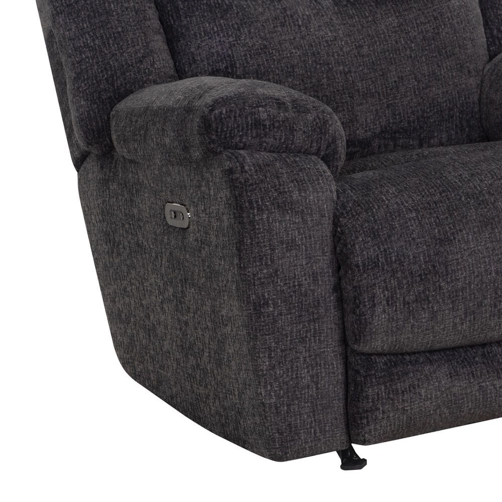 Moore Furniture Heston Manual Rocker Recliner in Graphite, , large