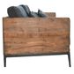 Classic Home Modern Farmhouse Renfro Sofa in Navy and Reclaimed Pine, , large