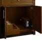 James Martin Bellshire 72" Double Bathroom Vanity in Honey Oak with 3 cm Ethereal Noctis Silestone Top and Rectangular Sinks, , large