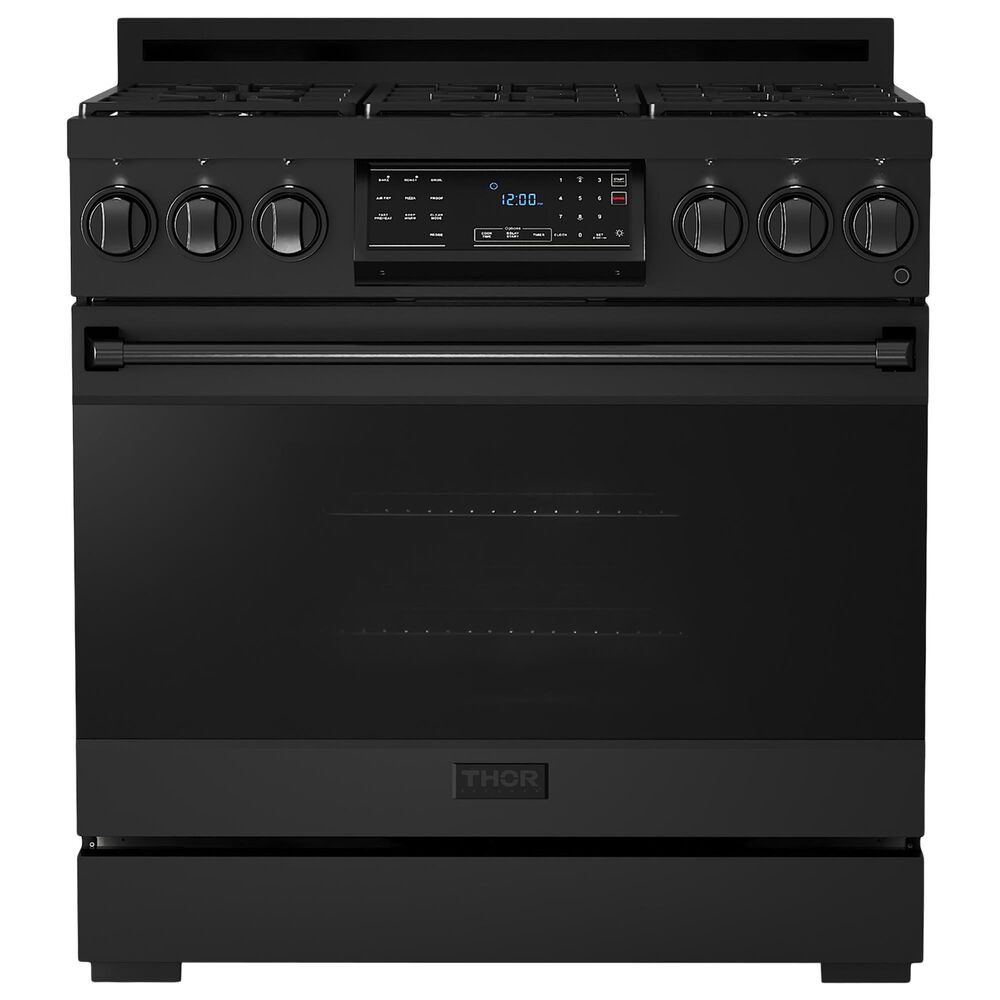 Thor Kitchen Gordon Ramsay 6 Cu. Ft. Professional Natural Gas Range in Black, , large