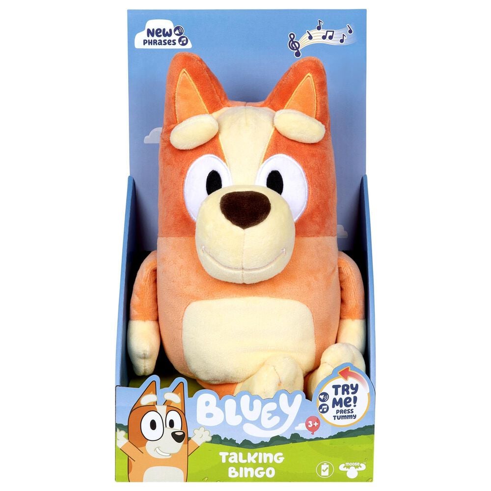 Bluey 13&quot; Bingo Sound Effects Talking Stuffed Plush in Multicolor, , large