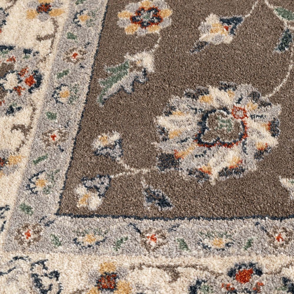 Central Oriental Minerva Maneli Latte and Alabaster 2&#39;3&quot; x 7&#39;7&quot; Runner, , large