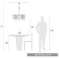 Golden Lighting Winslett 5-Light Chandelier in Matte Black, , large