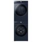 Samsung Bespoke 5.3 Cu. Ft. Front Load Washer and 7.6 Cu. Ft. Electric Dryer Laundry Pair in Brushed Navy, , large