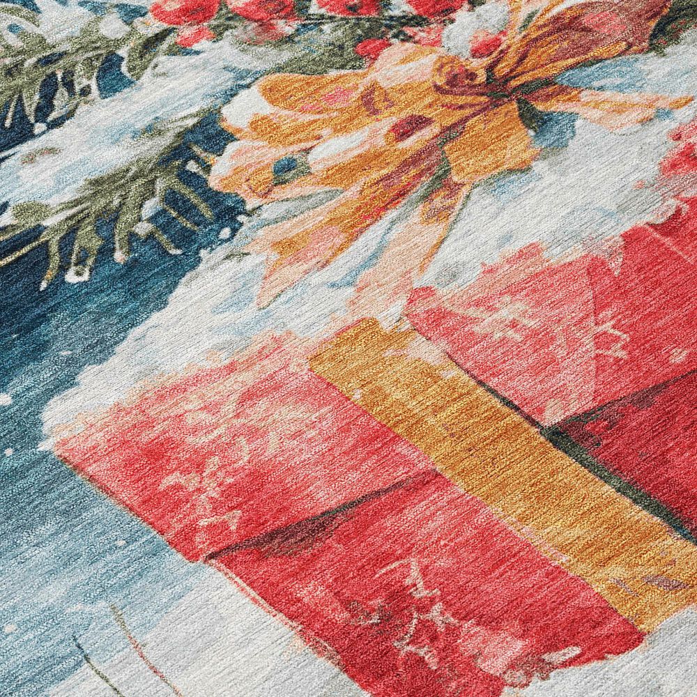 Dalyn Rug Company Wonderland WN13 2&#39;3&quot; x 7&#39;6&quot; Blue Indoor/Outdoor Runner, , large