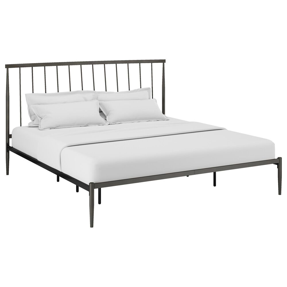 Richlands Furniture Kent King Platform Bed in Oiled Bronze, , large