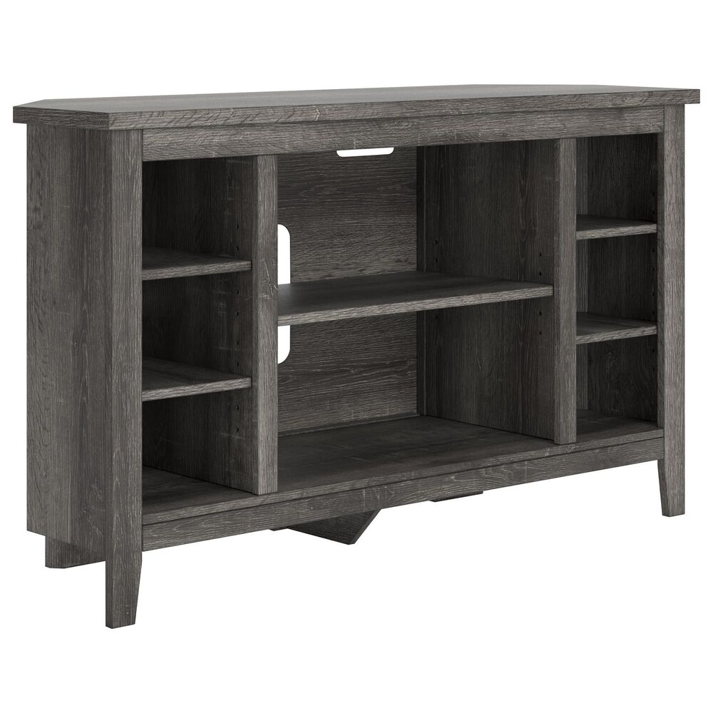Ashley Arlenbry 48"" Corner TV Stand in Weathered Oak, , large