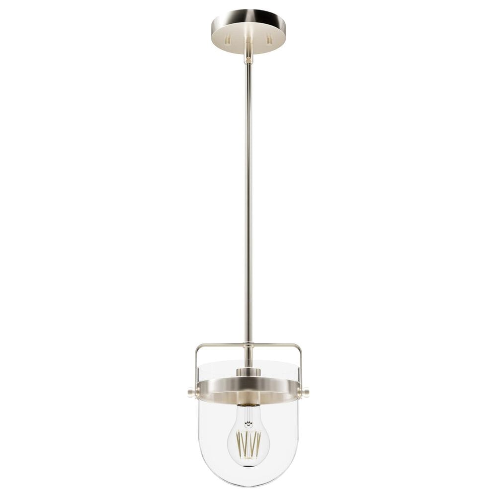 Hunter Karloff 1-Light Pendant in Brushed Nickel, , large