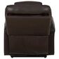 Linon Home Decor Peoria Power Lift Recliner in Chocolate, , large