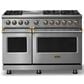 Viking Range 7.3 Cu.Ft. Freestanding Dual Fuel Range with 6 Burners in Stainless Steel, , large