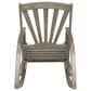 Hearth and Haven Sunview Outdoor Rocking Chair with Retractable Footrest in Grey, , large