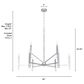 Hunter Sunjai 9-Light Chandelier in Brushed Nickel, , large