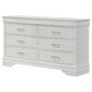Crown Mark Amalia 4-Piece Full Bedroom Set in White, , large