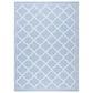 Safavieh Bermuda BMU810M 8" x 10" Light Blue and Ivory Indoor/Outdoor Area Performance Rug, , large
