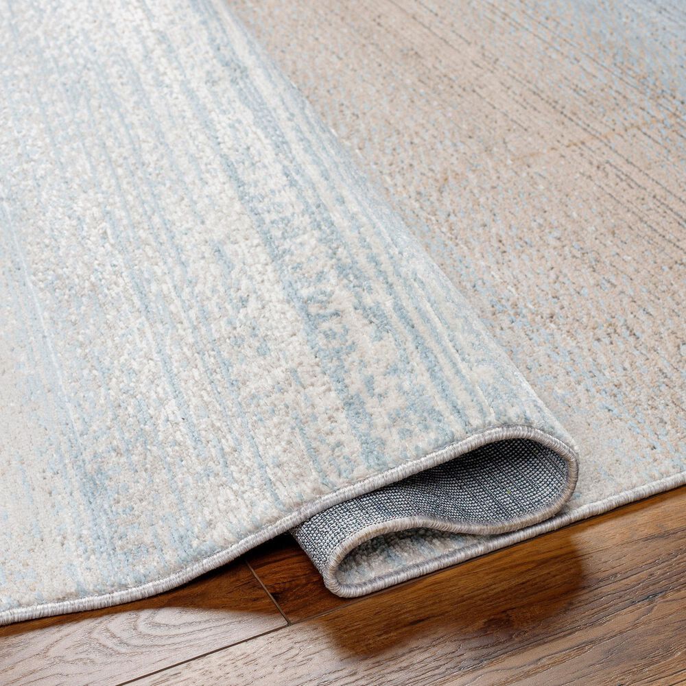 Surya Masha 2&#39; x 3&#39; Denim, Gray, Light Brown, Ivory, Cream and Dark Blue Area Rug, , large