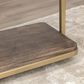 Fallridge Onix Sofa Table in Cocoa Brown and Gold, , large