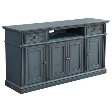Tiddal Home Harrison 60" TV Stand in Antique Blue, , large