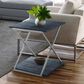 Blue River Westlake End Table in Brushed Stainless Steel, , large