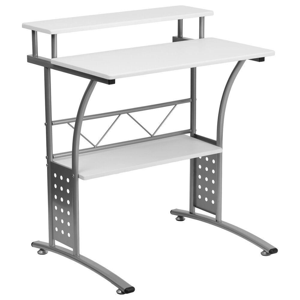 Flash Furniture Clifton Desk in White, , large