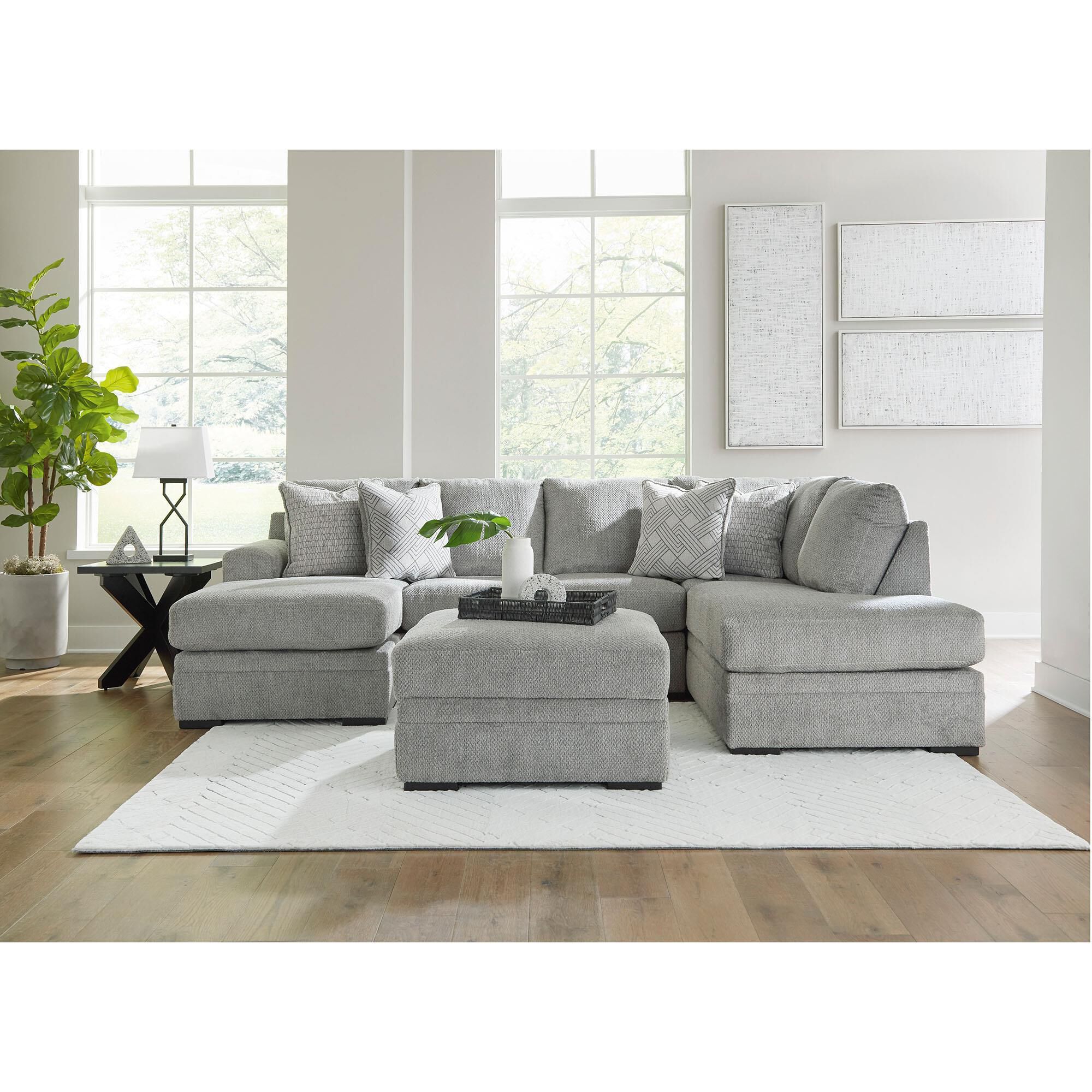 Signature design by ashley brantano living room shop sectional