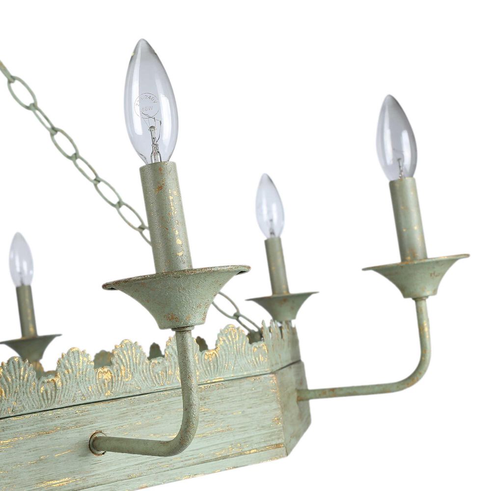 Golden Lighting Finley 8-Light Chandelier in Vintage Sage, , large