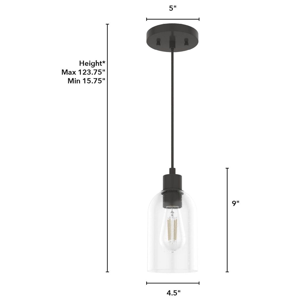 Hunter Lochmeade 1-Light Mini Pendant in Noble Bronze, , large