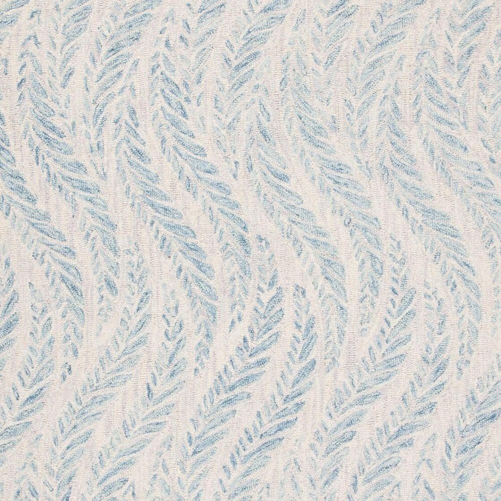 Safavieh Micro-Loop MLP170A 2&#39;3&quot; x 7&#39; Ivory and Blue Runner, , large