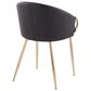 Lumisource Claire Chair in Black/Gold, , large