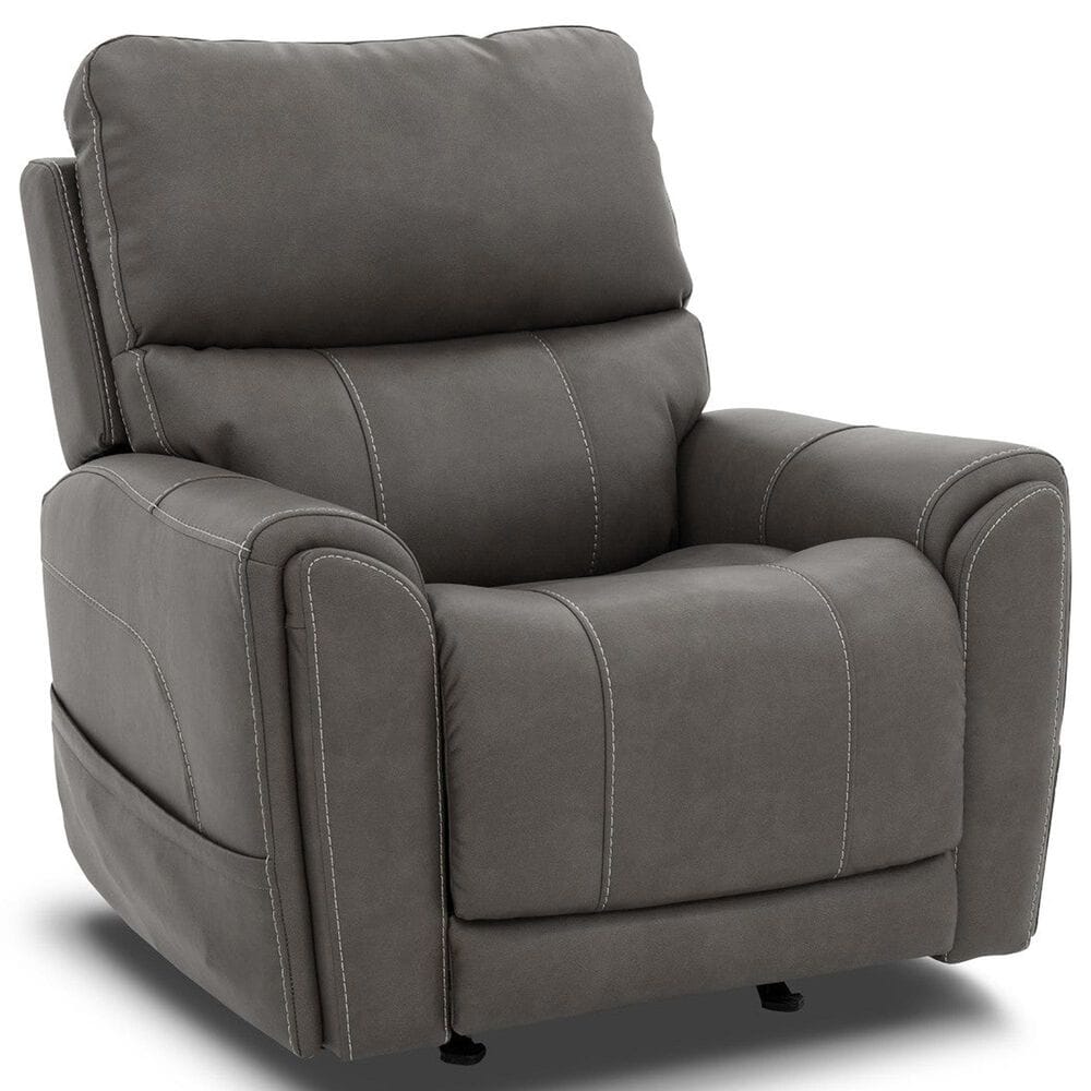 Flexsteel Carter Power Rocking Recliner in Smoke, , large