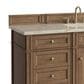 James Martin Brittany 60" Single Bathroom Vanity in Pecan with 3 cm Tajnar Eclos Top, Rectangular Sink and FreePower Wireless Charger, , large