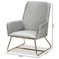 Baxton Studio Sennet Arm Chair in Grey, , large