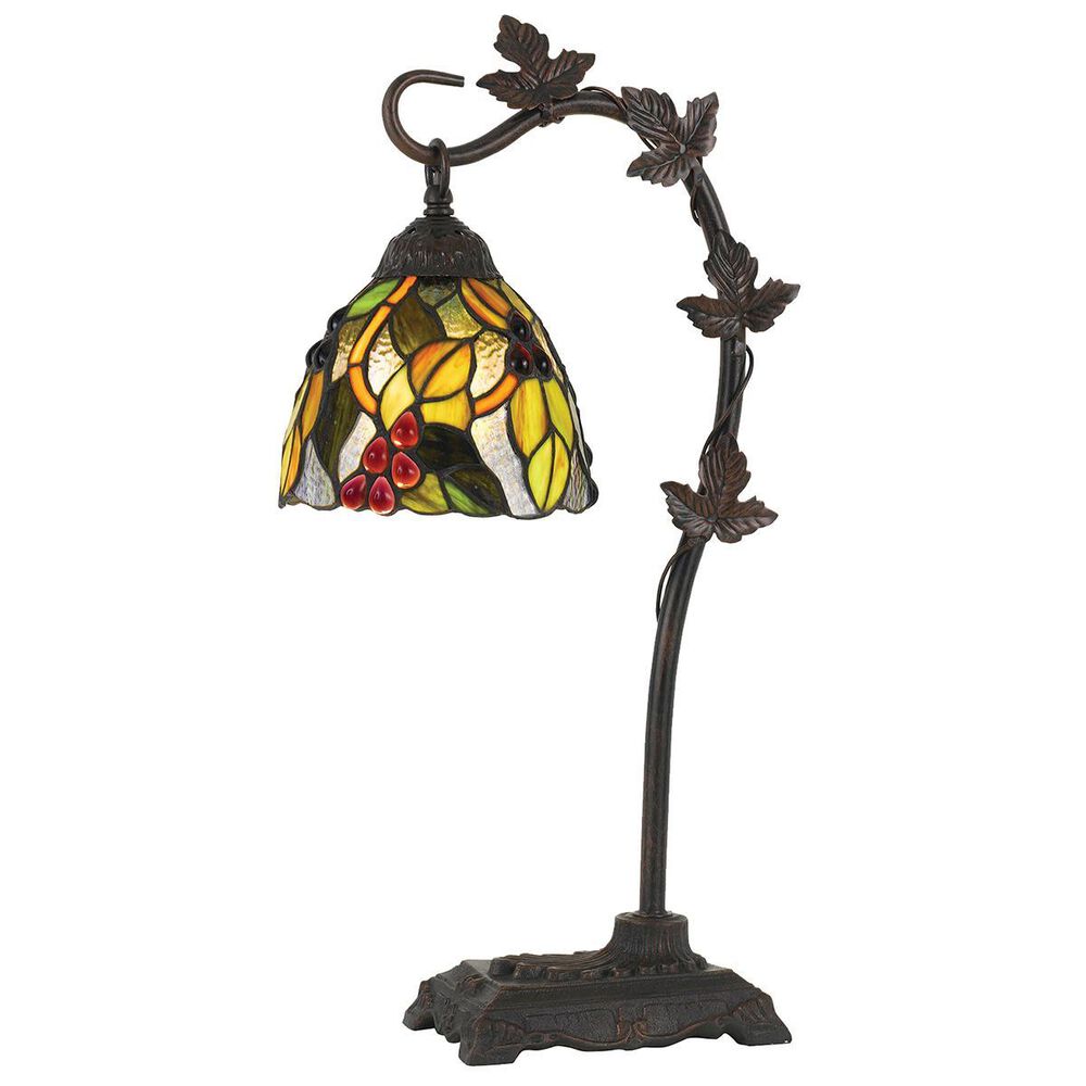 Cal Lighting Cotulla Tiffany Table Lamp in Dark Bronze, , large
